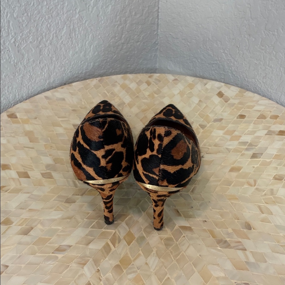 Calvin Klein Animal Print Heels - Picture 2 of 7